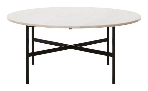 Vintage Round Marble Top Coffee Table