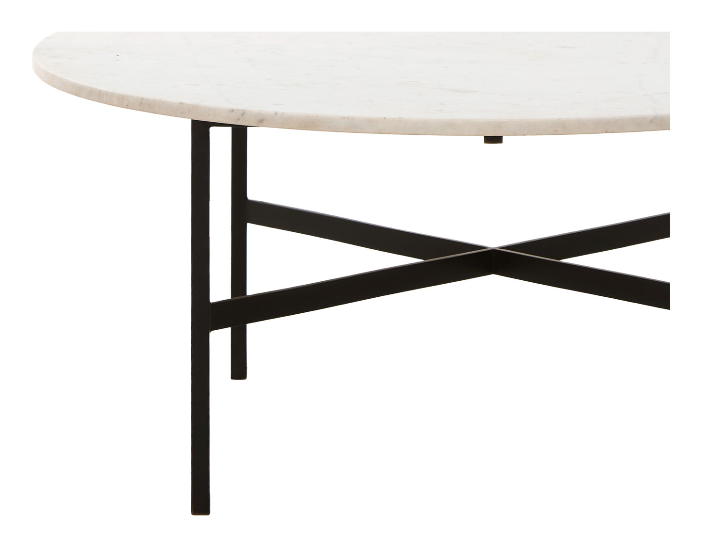 Vintage Round Marble Top Coffee Table