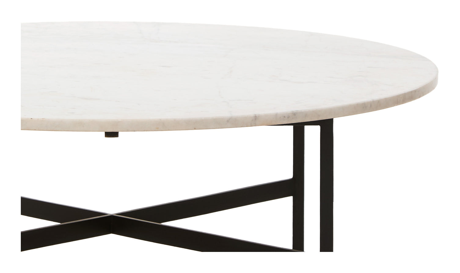 Vintage Round Marble Top Coffee Table