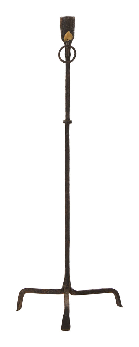Antique Iron Candlestick