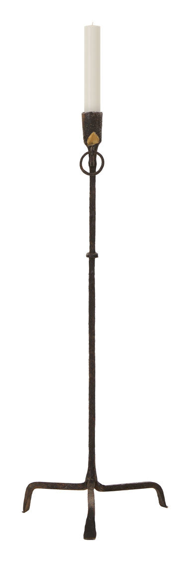 Antique Iron Candlestick