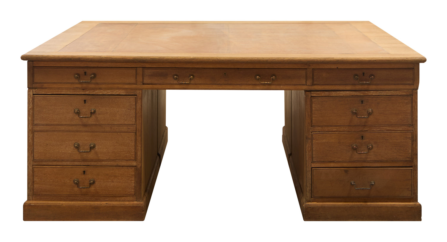 Antique Wood Partners Desk