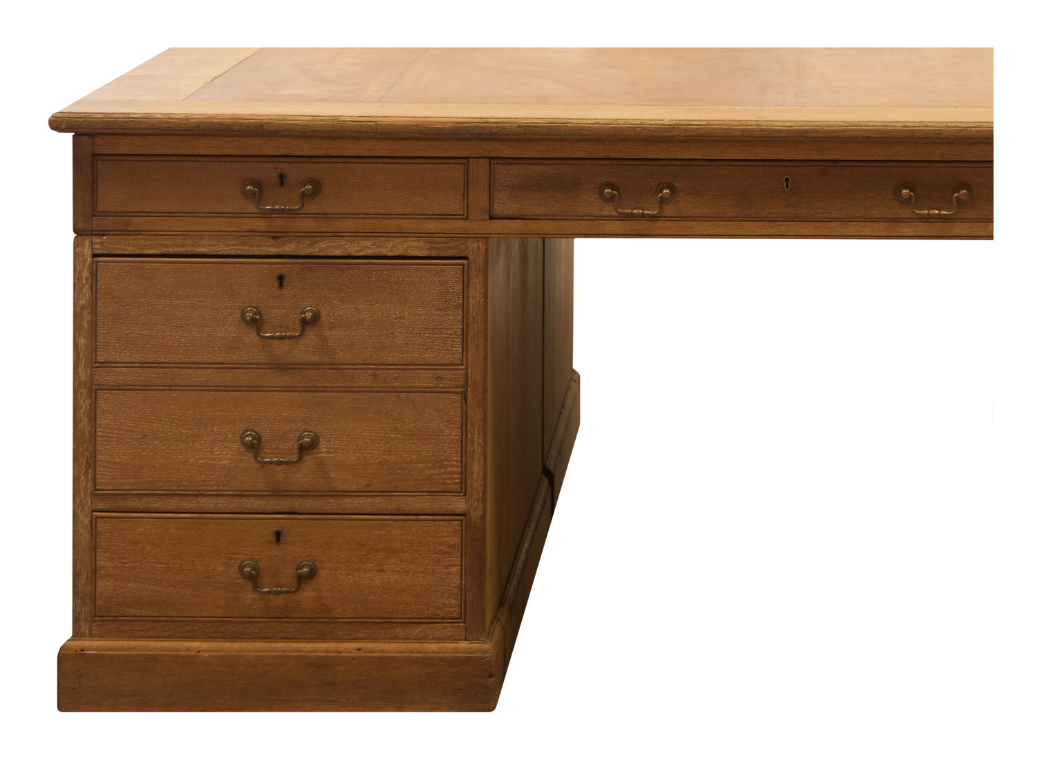 Antique Wood Partners Desk