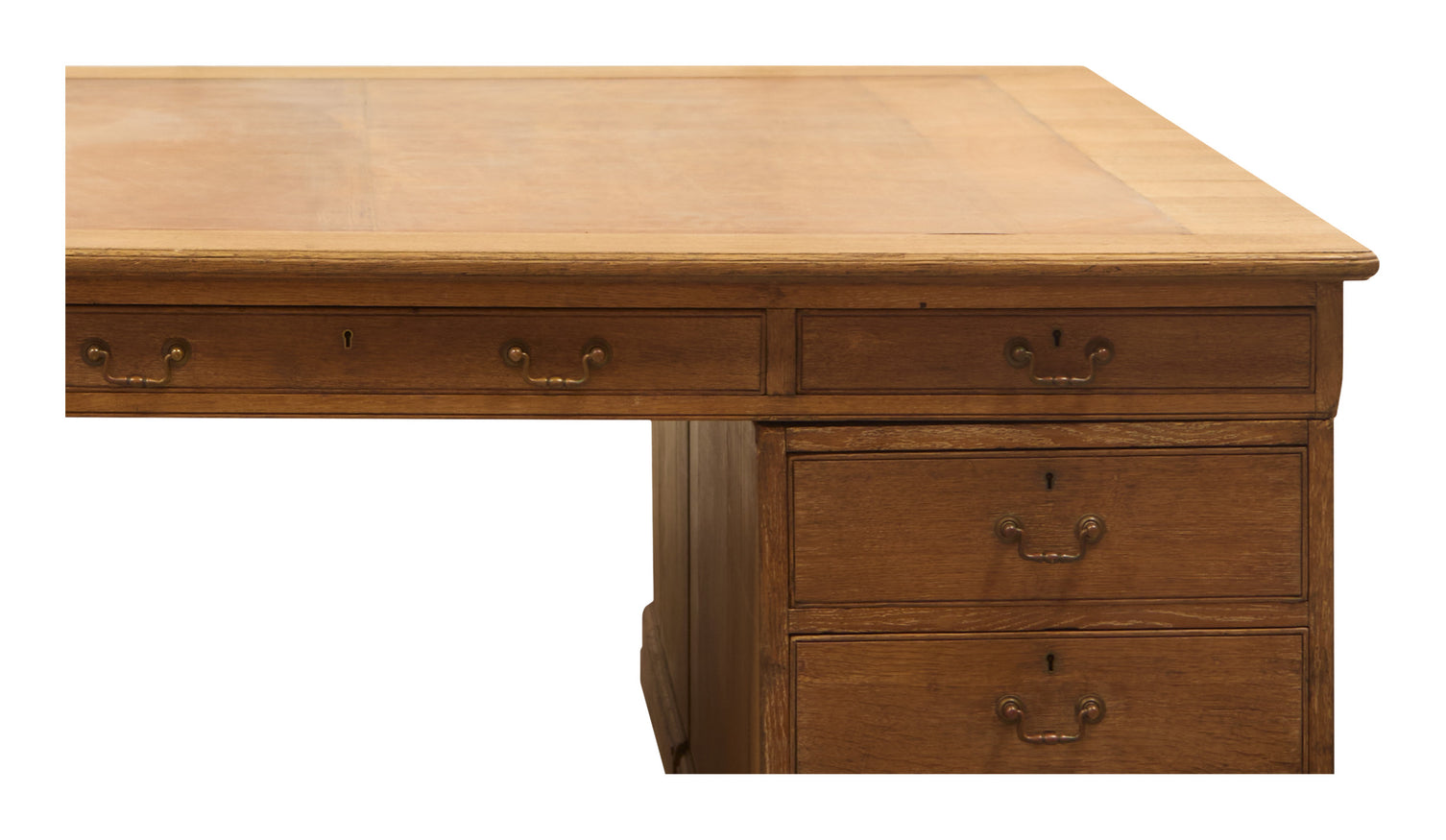 Antique Wood Partners Desk