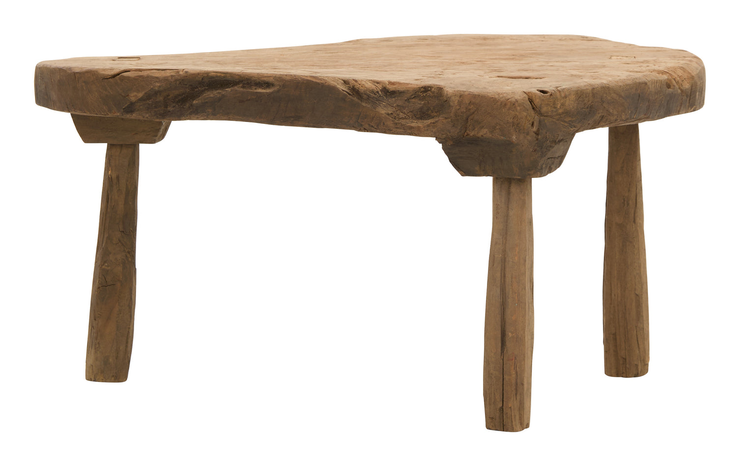 Antique Brutalist Wood Table