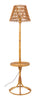 Vintage Rattan Table Floor Lamp
