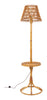 Vintage Rattan Table Floor Lamp