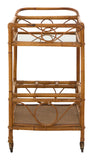 Vintage Rattan Bar Cart