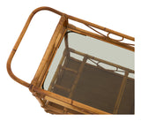 Vintage Rattan Bar Cart