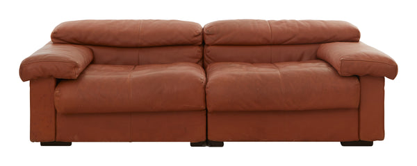 Vintage Erasmo Leather Sofa