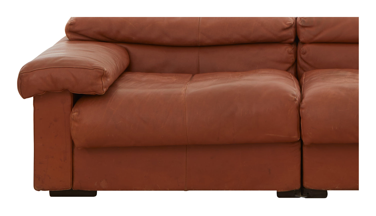 Vintage Erasmo Leather Sofa