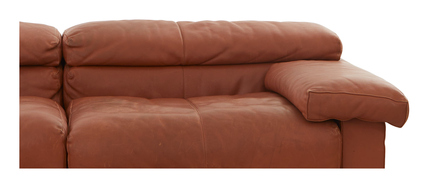 Vintage Erasmo Leather Sofa
