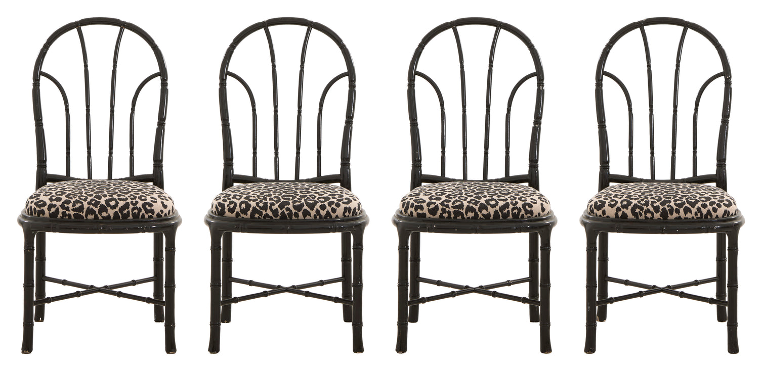 Vintage Faux Bamboo Dining Chair