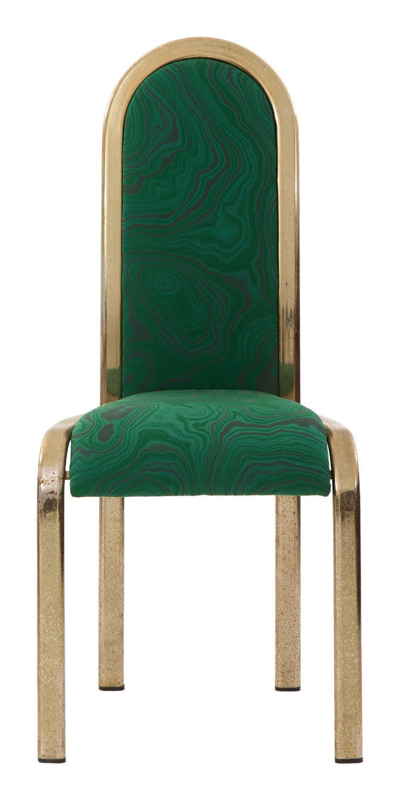 Vintage Green Malachite Dining Chair