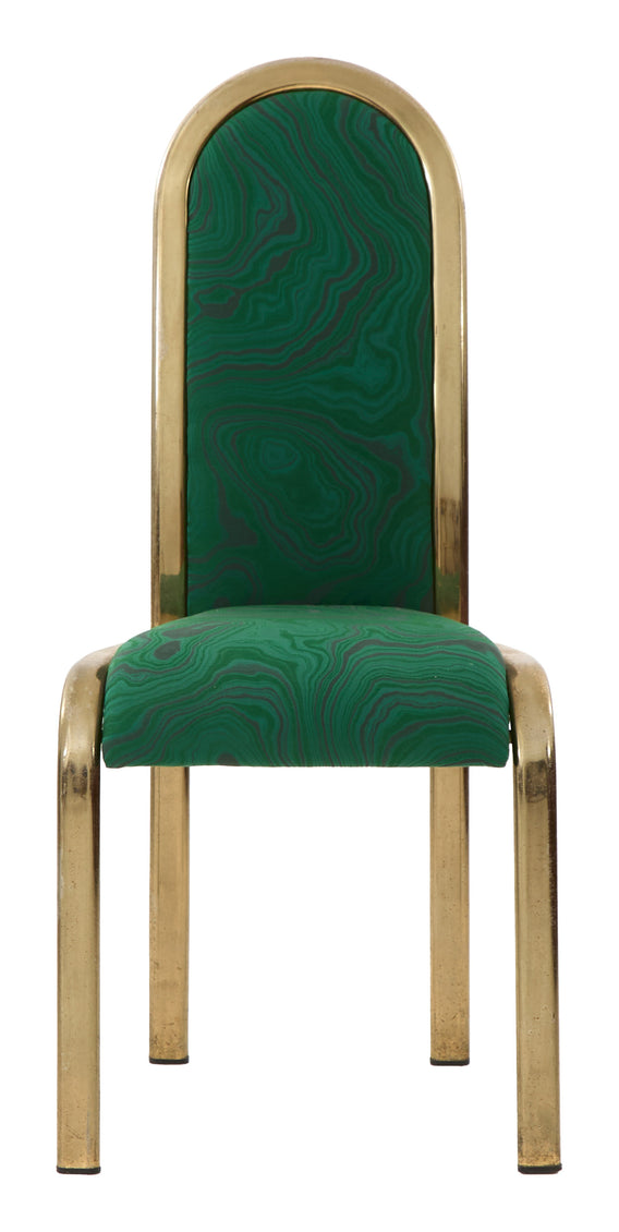 Vintage Green Malachite Dining Chair