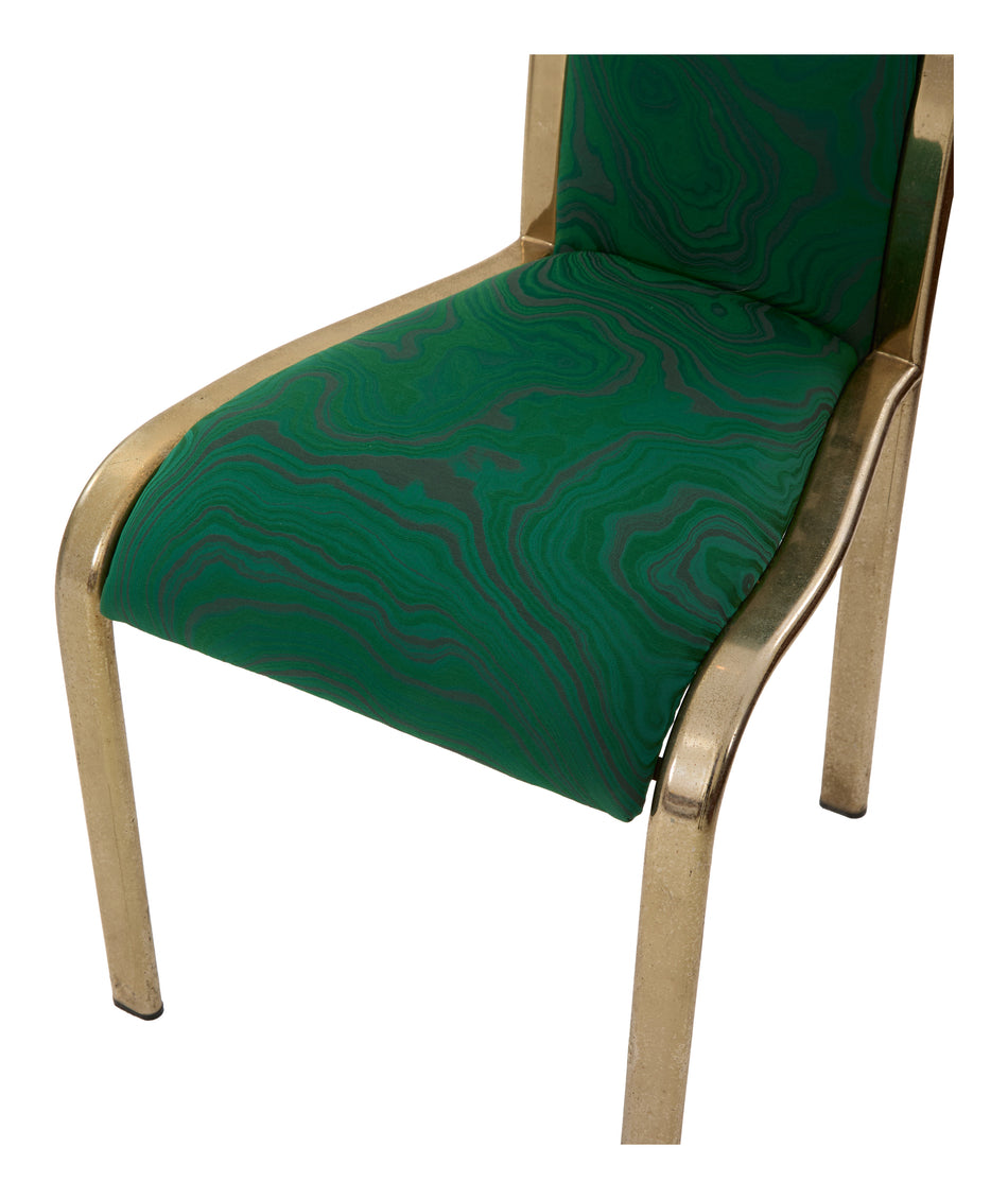 Vintage Green Malachite Dining Chair