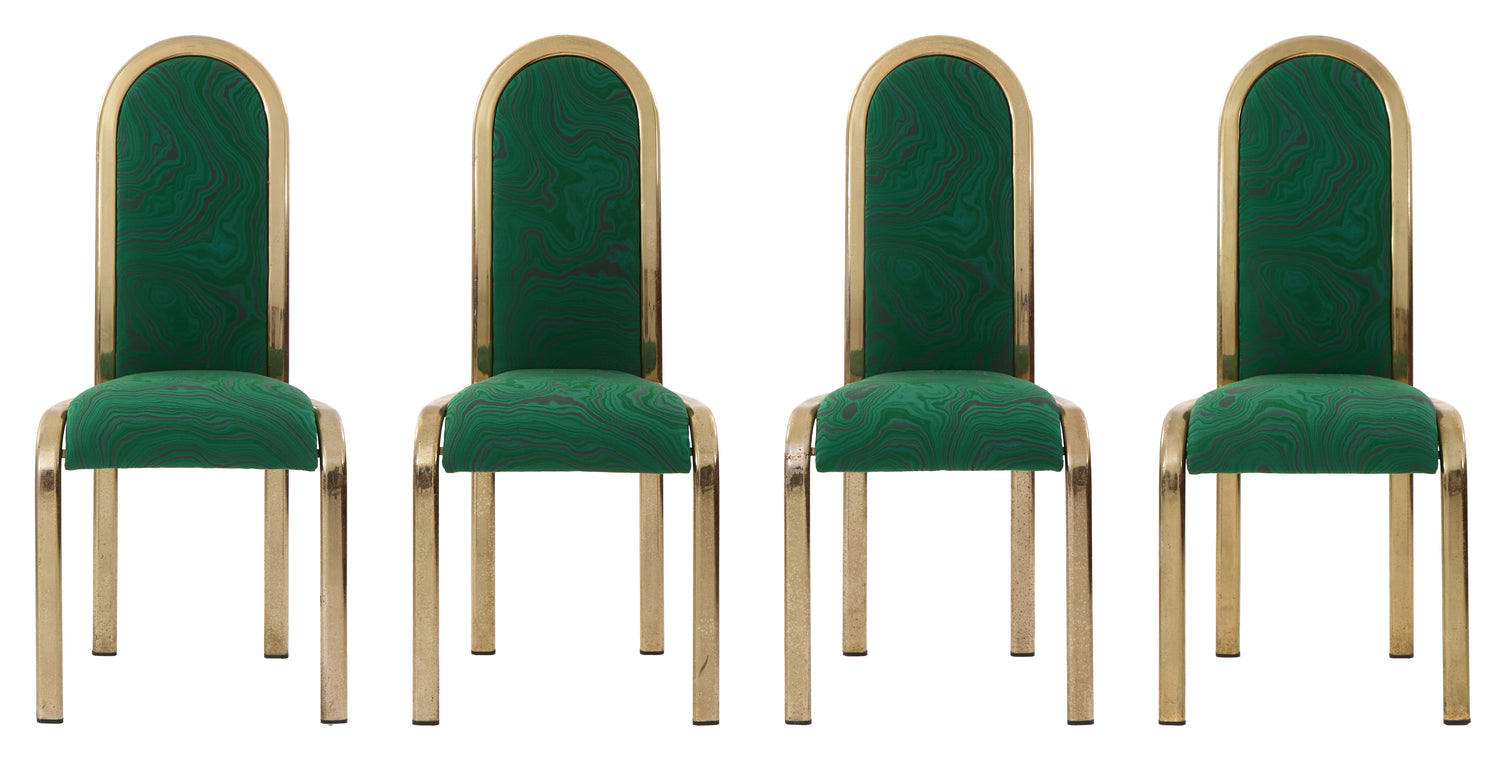 Vintage Green Malachite Dining Chair