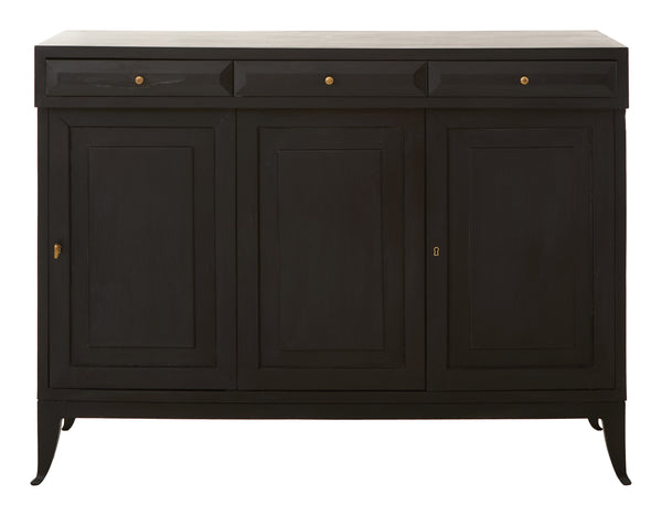 Vintage Black Italian Credenza