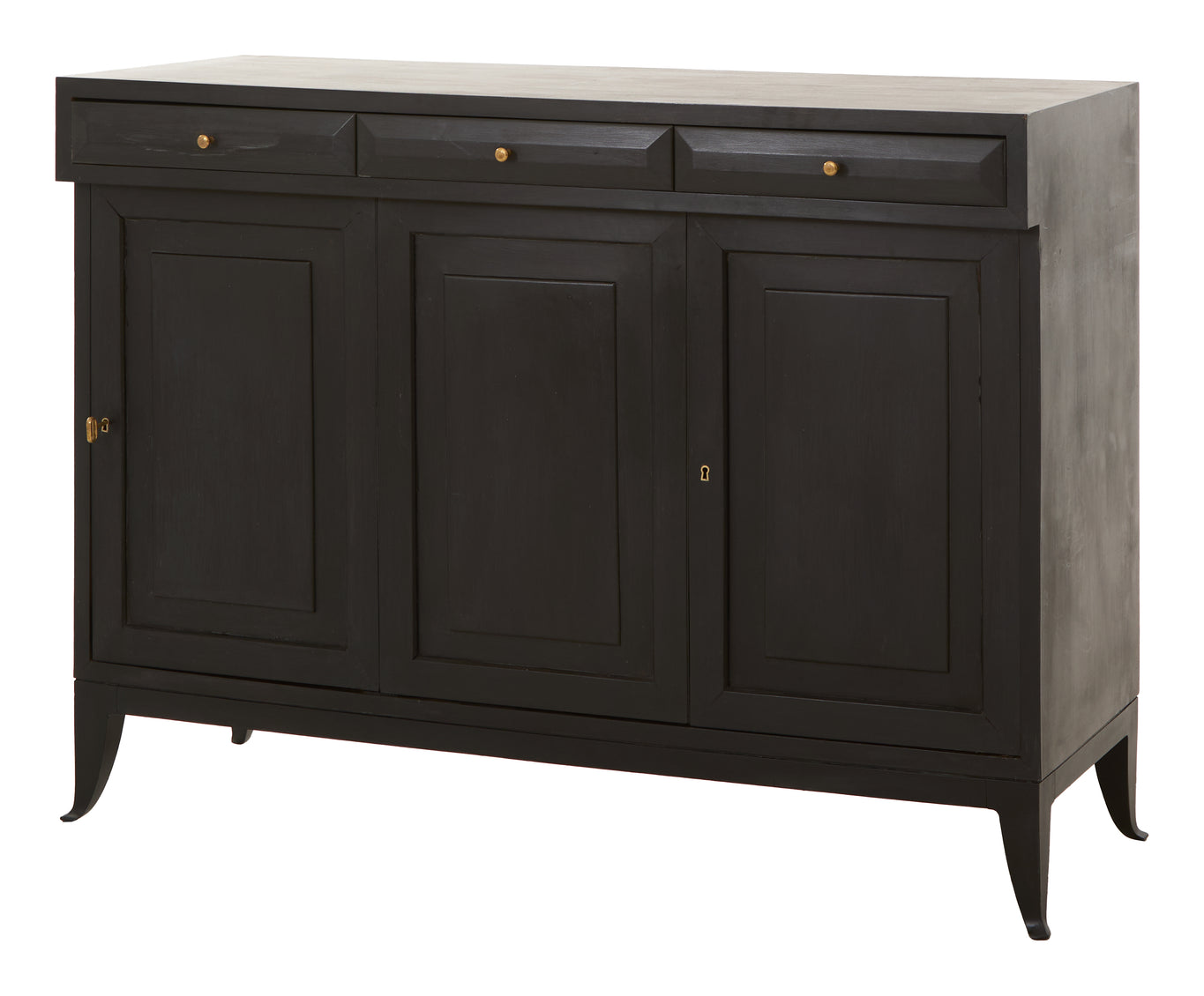 Vintage Black Italian Credenza