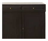 Vintage Black Italian Credenza