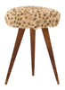 Vintage Spotted Hide Stool
