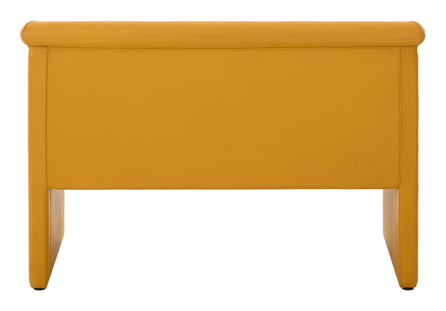 Vintage Yellow Leather Sofa