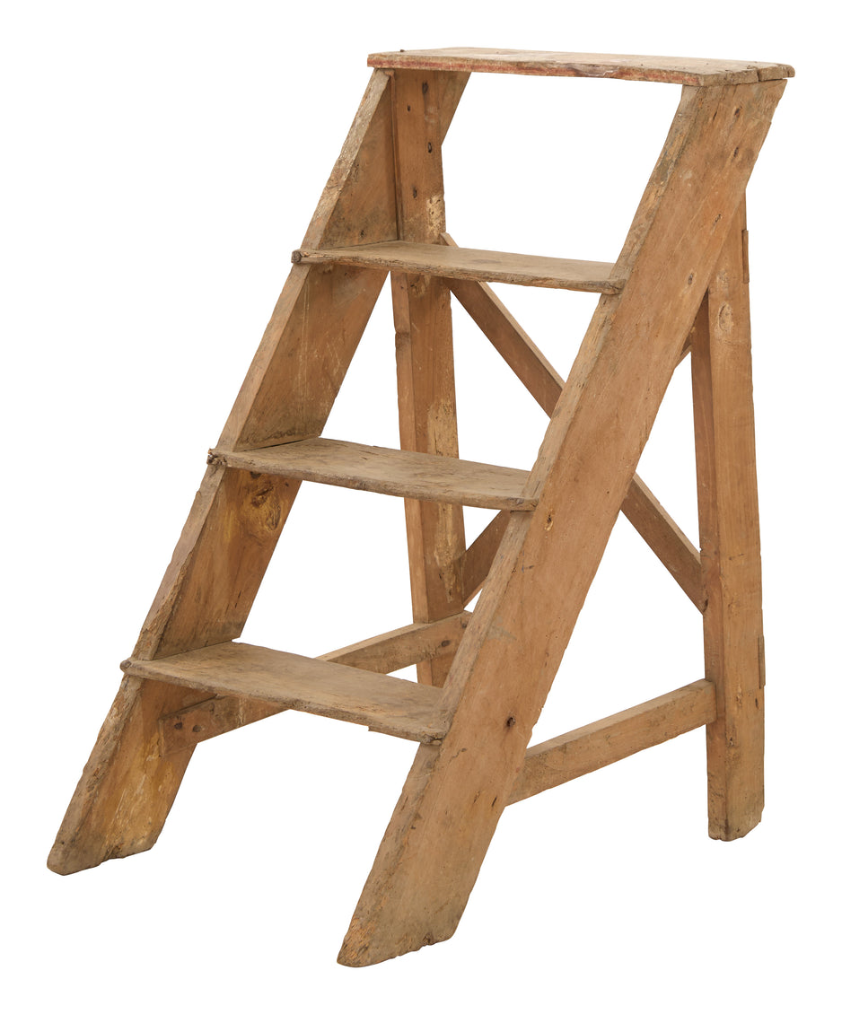 Antique Wood Step Ladder