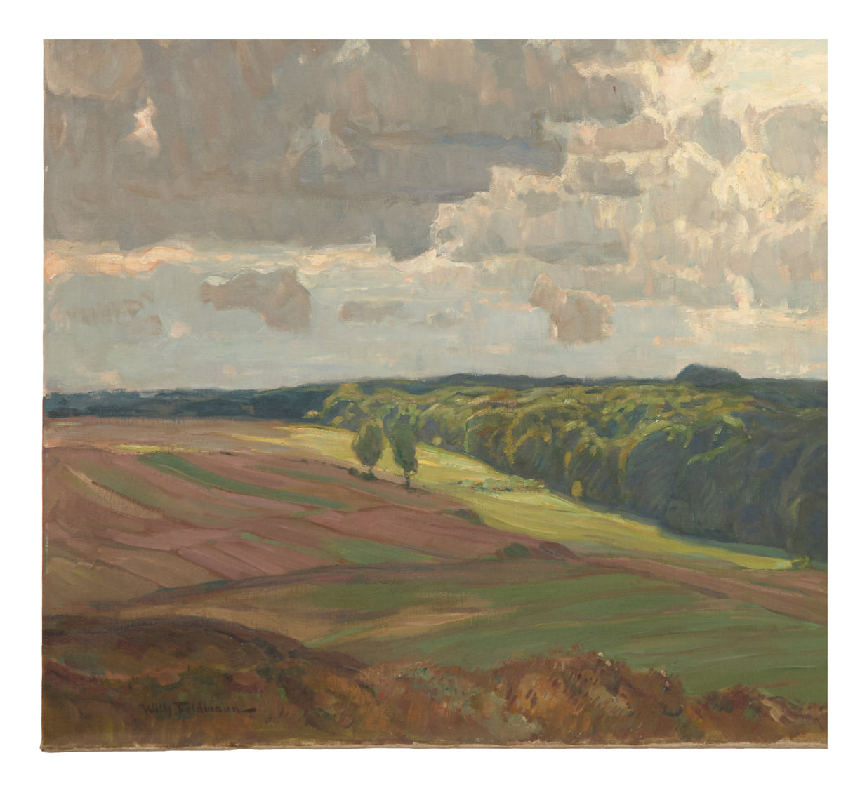 Antique Austrian Landscape Painting