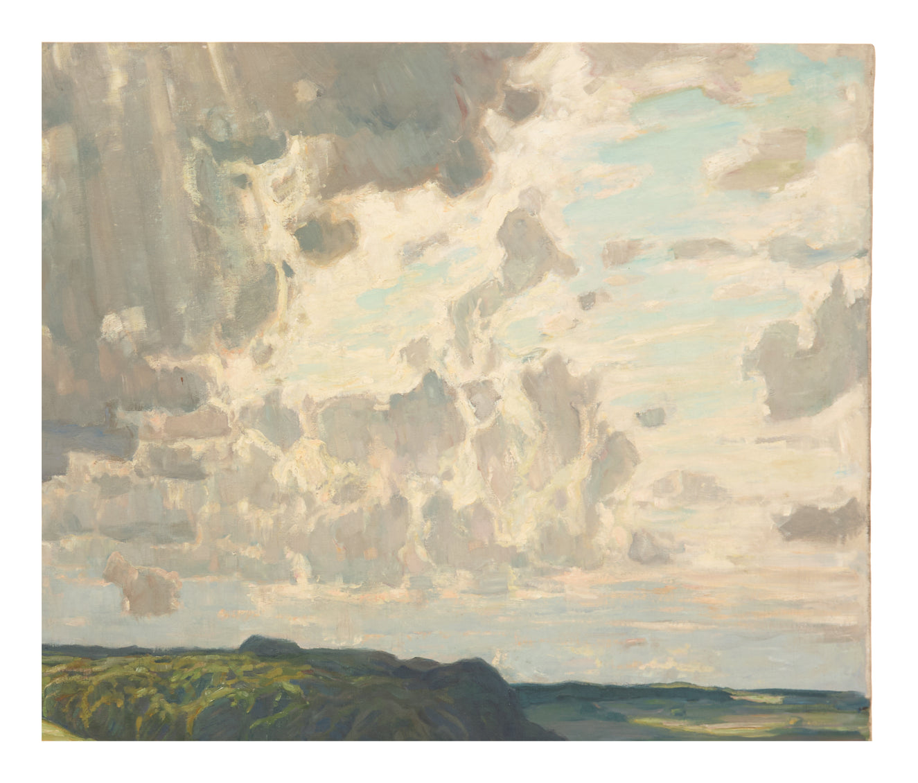 Antique Austrian Landscape Painting