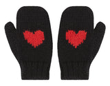 Heart Alpaca Mittens