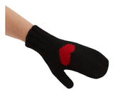 Heart Alpaca Mittens