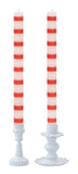 Striped Dinner Candles