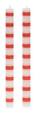 Striped Dinner Candles