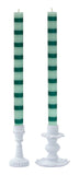 Striped Dinner Candles