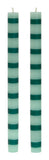 Striped Dinner Candles