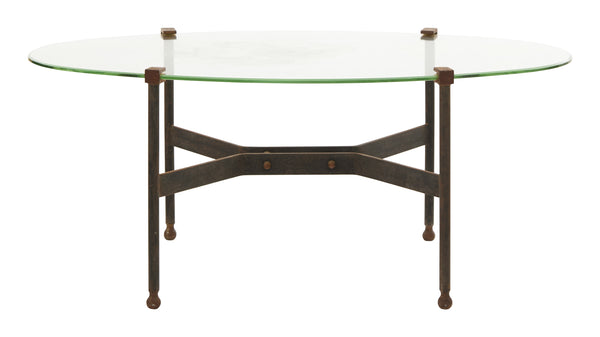 Vintage Glass Top Coffee Table