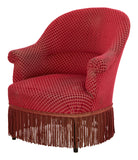 Antique Napoleon III Red Chair