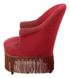 Antique Napoleon III Red Chair