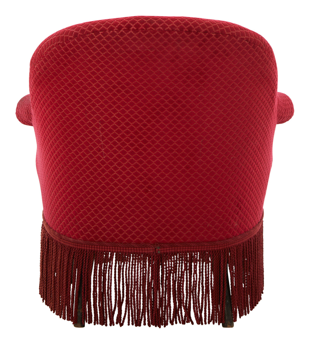 Antique Napoleon III Red Chair