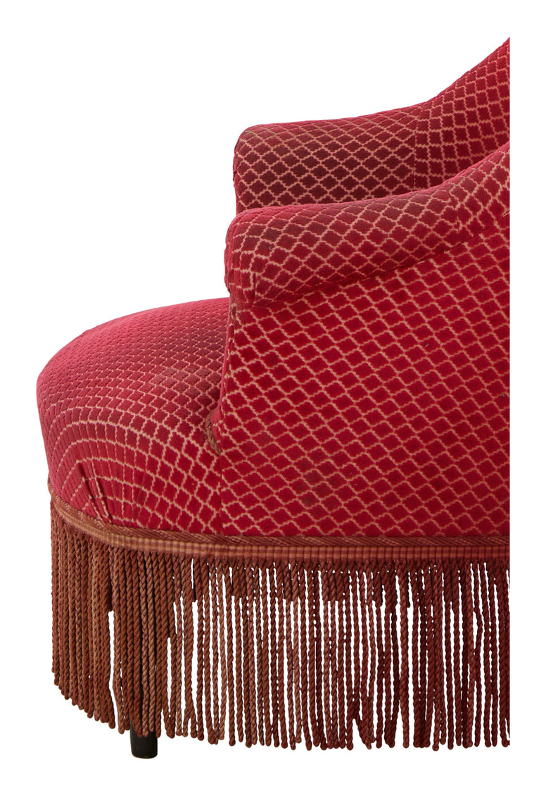 Antique Napoleon III Red Chair