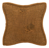 Antique Unupholstered Burlap Ottoman