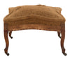 Antique Unupholstered Burlap Ottoman
