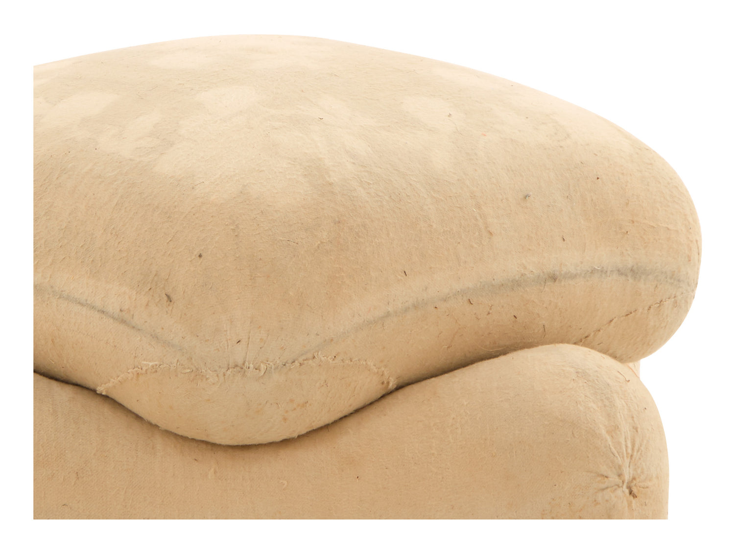 Antique Unupholstered Pouf