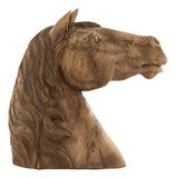 Antique Carved Wood Horse Head