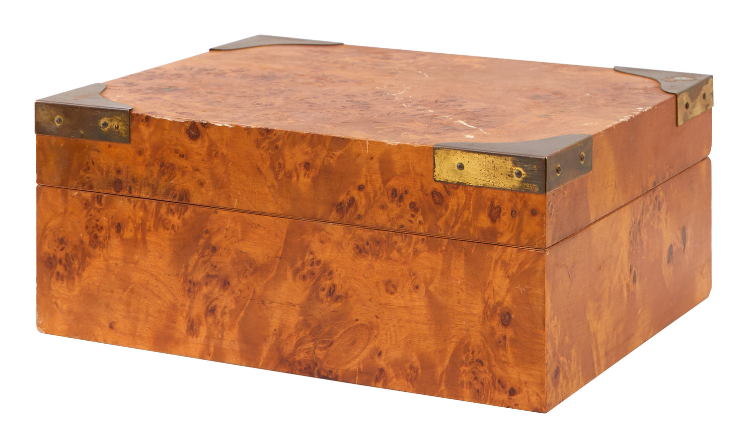 Vintage Burlwood Cigar Humidor