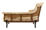 Antique Unupholstered Tufted Chaise Lounge