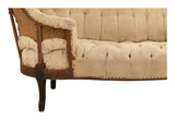 Antique Unupholstered Tufted Chaise Lounge