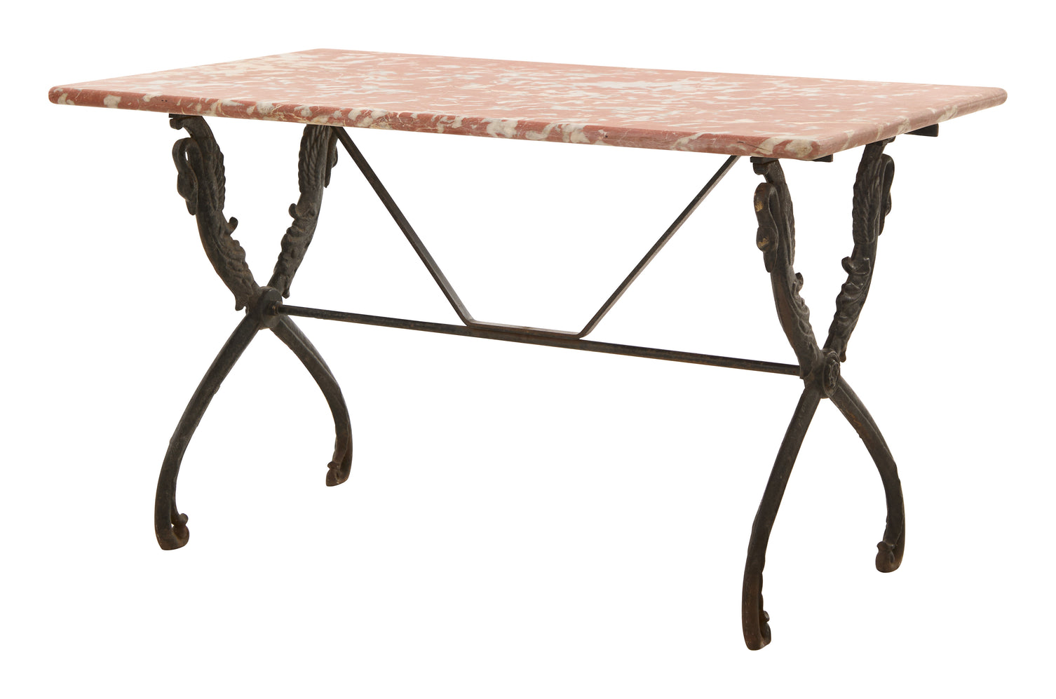 Antique Marble Top Bistro Table