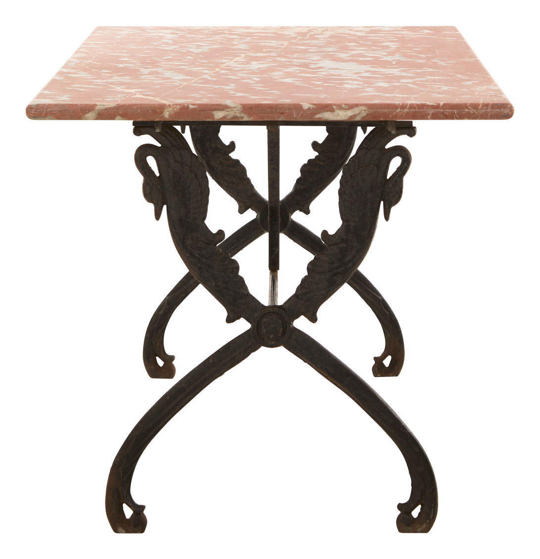 Antique Marble Top Bistro Table