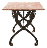 Antique Marble Top Bistro Table